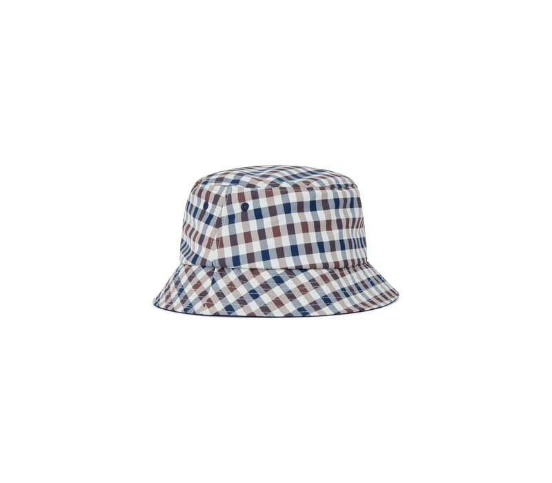 Aquascutum Active iconic club check lamina bucket hat