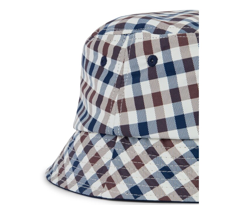 Aquascutum Active iconic club check lamina bucket hat