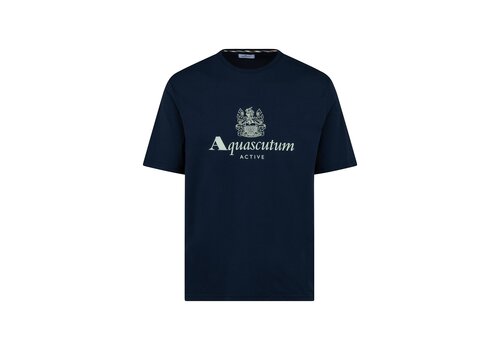 Aquascutum Aquascutum Active big logo t-shirt Navy