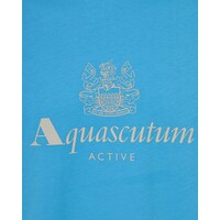 Aquascutum Active big logo t-shirt Avio Blue