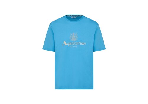 Aquascutum Aquascutum Active big logo t-shirt Avio Blue