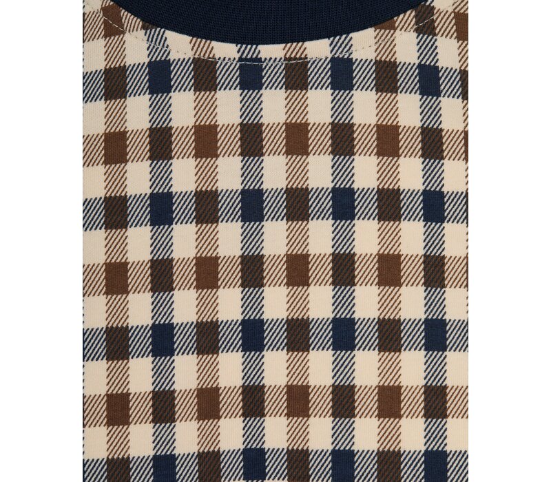 Aquascutum Active club check allover t-shirt