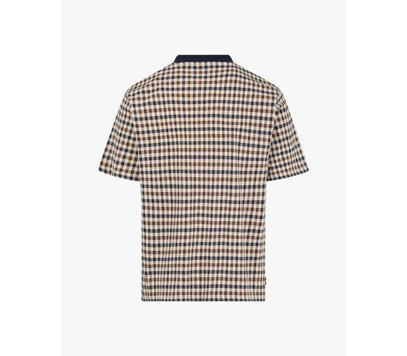 Aquascutum Active club check allover t-shirt
