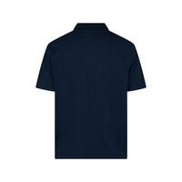 Aquascutum Active stretch piquet badge polo shirt Navy