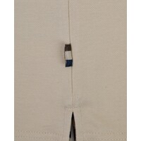 Aquascutum Active stretch piquet badge polo shirt Old White