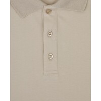 Aquascutum Active stretch piquet badge polo shirt Old White