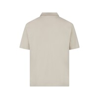 Aquascutum Active stretch piquet badge polo shirt Old White