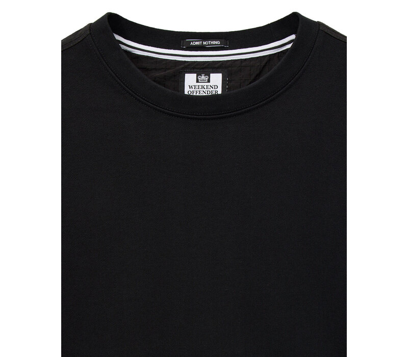 Weekend Offender F Bomb crew neck sweatshirt Black