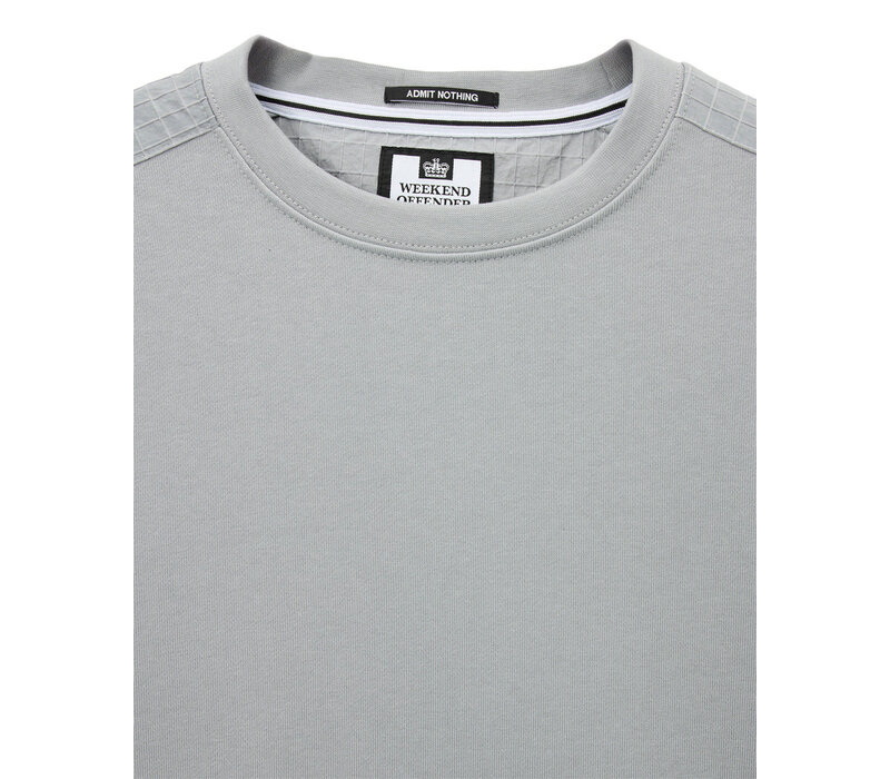 Weekend Offender F Bomb crew neck sweatshirt Smokey Grey