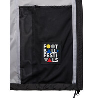 Weekend Offender Football + Festivals pack away hooded jacket Black
