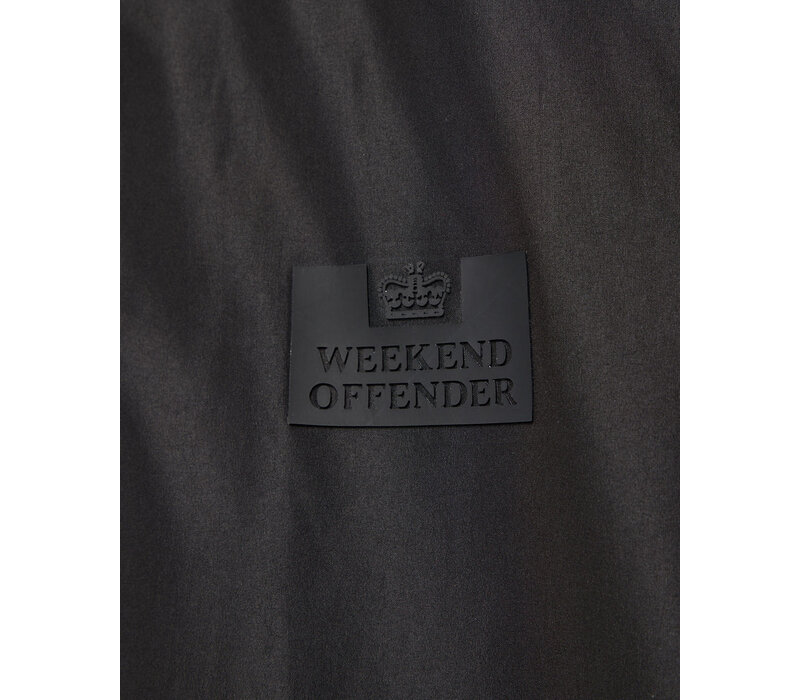 Weekend Offender Football + Festivals pack away hooded jacket Black