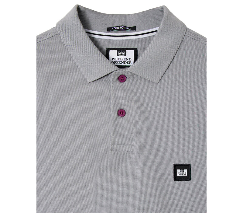 Weekend Offender Caneiros polo Smokey Grey
