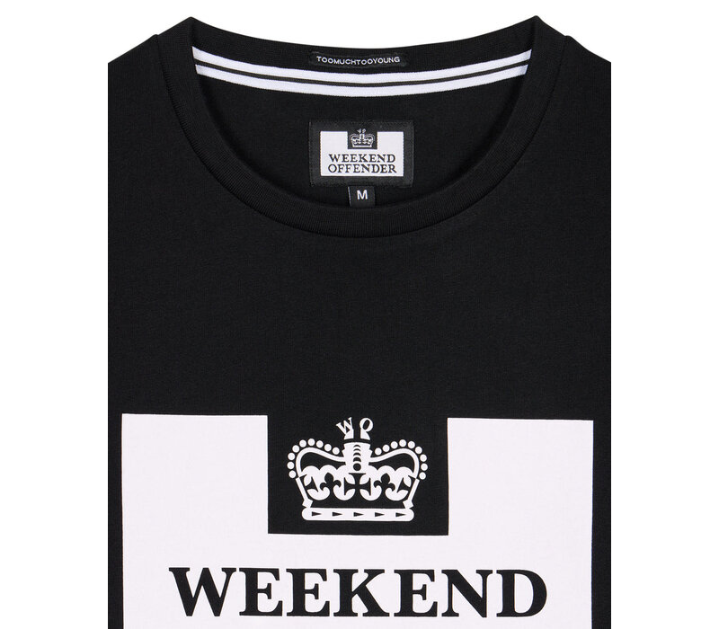 Weekend Offender Prison logo t-shirt Black