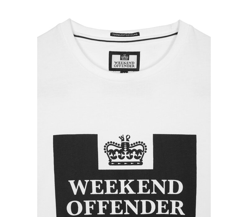 Weekend Offender Prison logo t-shirt White