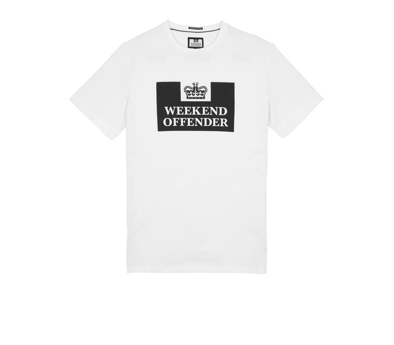 Weekend Offender Prison logo t-shirt White