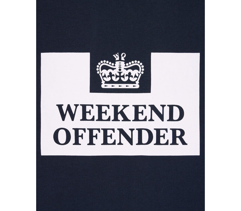 Weekend Offender Prison logo t-shirt Navy