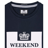 Weekend Offender Prison logo t-shirt Navy