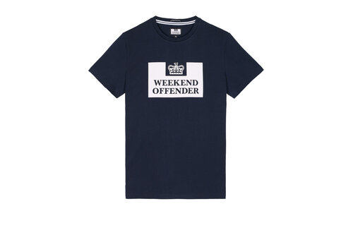 Weekend Offender Weekend Offender Prison logo t-shirt Navy