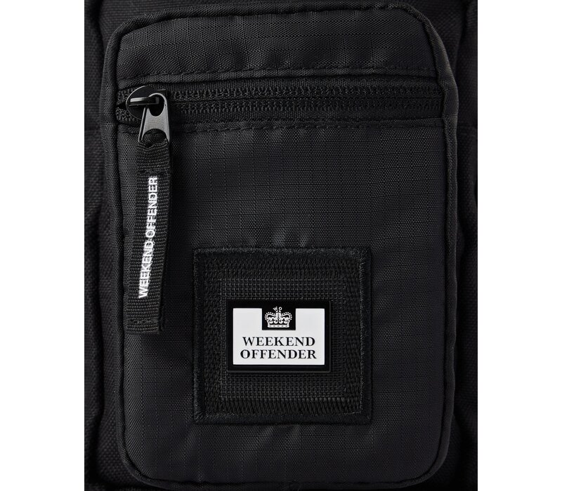 Weekend Offender small ripstop crossbody bag Black