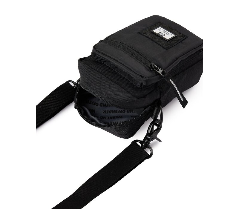 Weekend Offender small ripstop crossbody bag Black