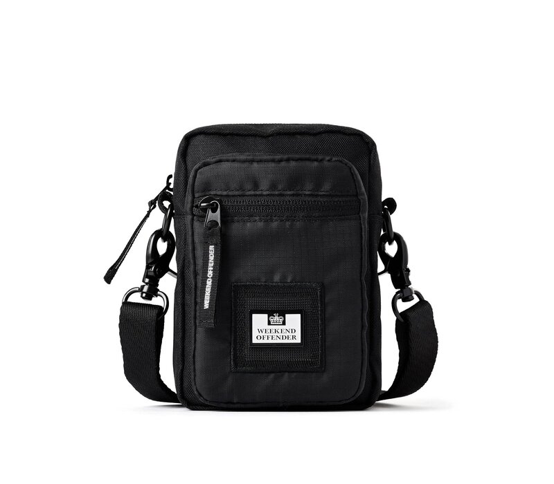 Weekend Offender small ripstop crossbody bag Black