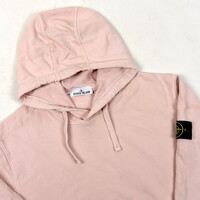 Stone Island pink hooded cotton sweatshirt XXXL