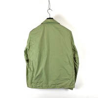 Stone Island green garment dyed crinkle reps ny with polartec jacket L