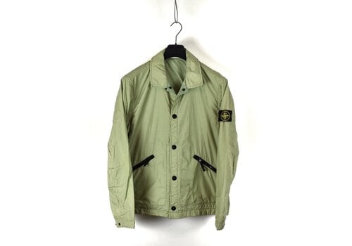 Stone Island Stone Island green garment dyed crinkle reps ny with polartec jacket L