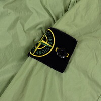Stone Island green garment dyed crinkle reps ny with polartec jacket L