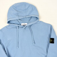 Stone Island baby blue hooded cotton sweatshirt XL