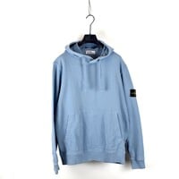 Stone Island baby blue hooded cotton sweatshirt XL