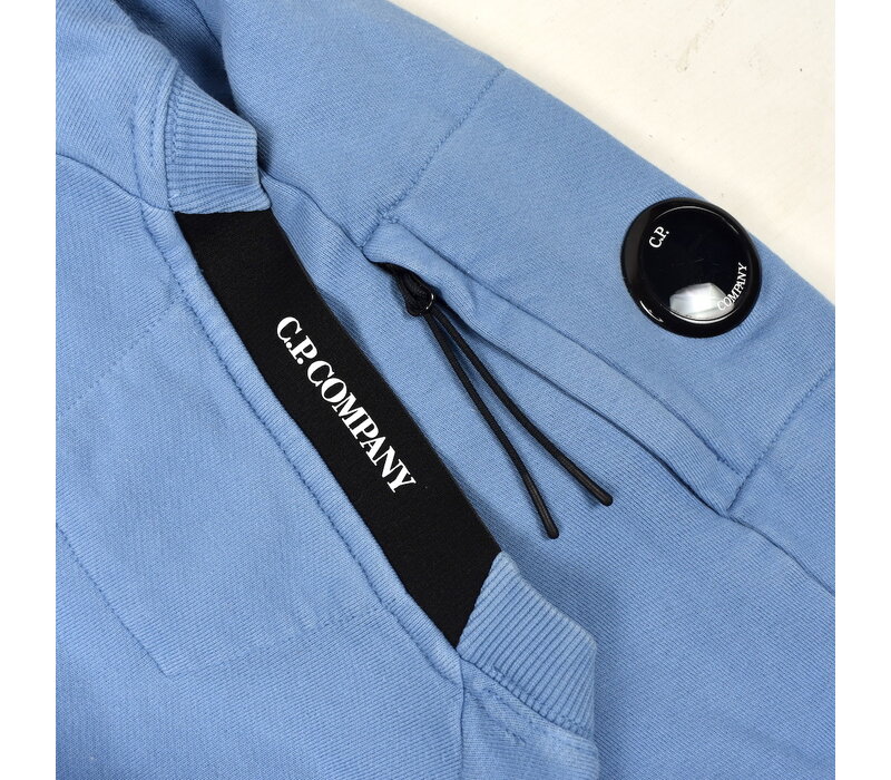 C.P. Company baby blue garment dyed cotton fleece lens crew sweatshirt XL