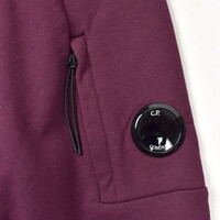 C.P. Company burgundy red garment dyed cotton fleece lens crew sweatshirt XL