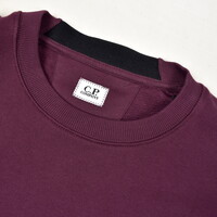 C.P. Company burgundy red garment dyed cotton fleece lens crew sweatshirt XL