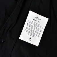 Stone Island black micro twill car coat XXXL