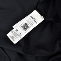 Stone Island black micro twill car coat XXXL
