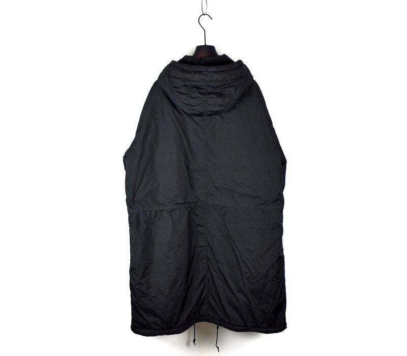 Stone Island black garment dyed crinkle reps ny with primaloft parka XL