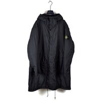 Stone Island black garment dyed crinkle reps ny with primaloft parka XL
