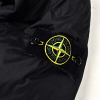 Stone Island black garment dyed crinkle reps ny with primaloft parka XL