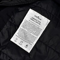 Stone Island black garment dyed crinkle reps ny with primaloft parka XL