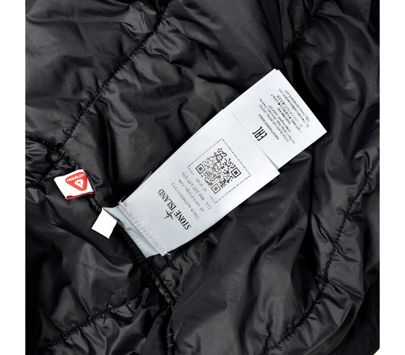 Stone Island black garment dyed crinkle reps ny with primaloft parka XL