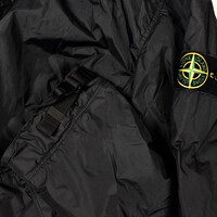 Stone Island black garment dyed crinkle reps ny with primaloft parka XL