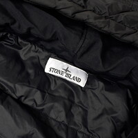 Stone Island black garment dyed crinkle reps ny with primaloft parka XL