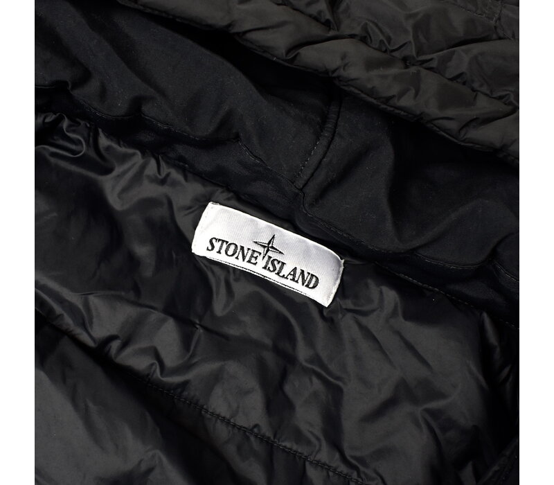 Stone Island black garment dyed crinkle reps ny with primaloft parka XL