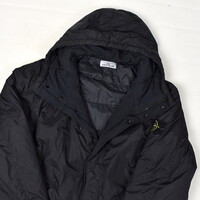 Stone Island black garment dyed crinkle reps ny with primaloft parka XL