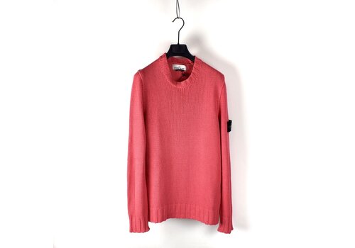 Stone Island Stone Island pink heavy cotton crew neck knit L