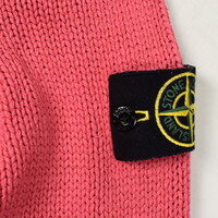 Stone Island pink heavy cotton crew neck knit L