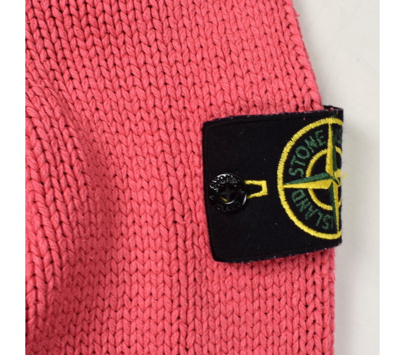 Stone Island pink heavy cotton crew neck knit L