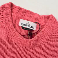 Stone Island pink heavy cotton crew neck knit L
