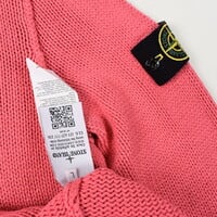 Stone Island pink heavy cotton crew neck knit L